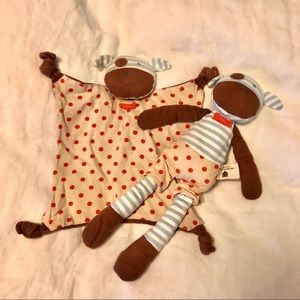 Organic Farm Buddies puppy lovey and doll